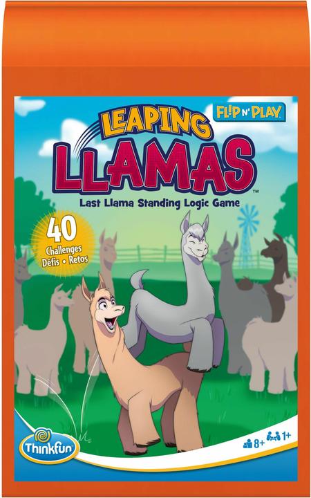 Produktbild Ravensburger ThinkFun 76545 - Flip N' Play Leaping Llamas - das Logikspiel, für Kinder und Erwachsene ab 8 (Deutsch, Französisch, Italienisch)