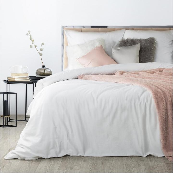 Actual product image Eurofirany bedding set Satin Nova3 white 160x200 NP 3 pcs. Bedding (Duvet cover, 160 x 200 cm)