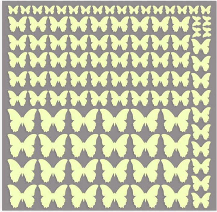 Immagine prodotto Trenddeko Farfalle adesive luminose (21 x 21 cm)