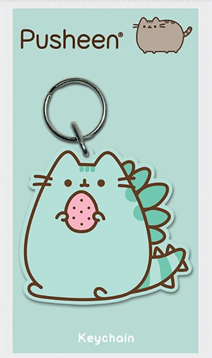 Actual product image Pyramid PUSHEEN - Porte-Clés Caoutchouc - Pusheenosaurus