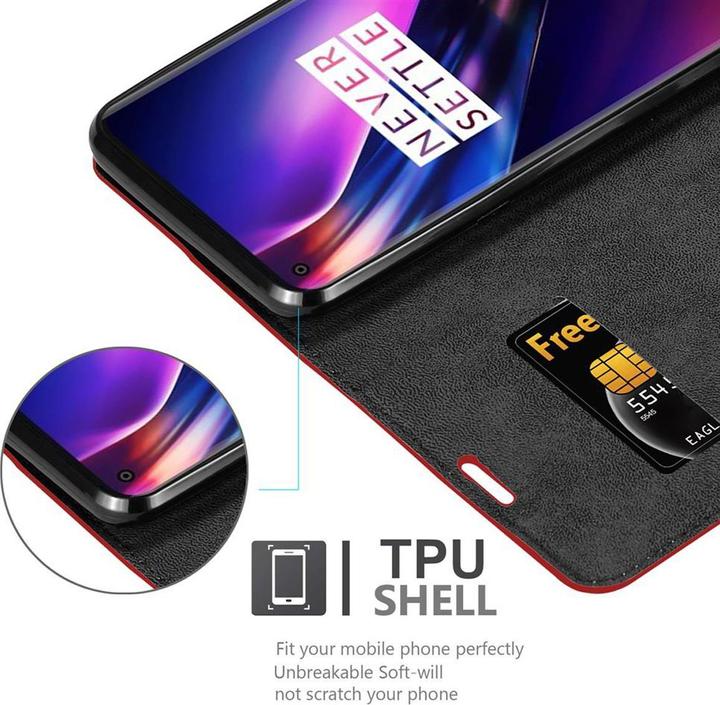 Actual product image Cadorabo Book Invisible Magnet Cover (Oneplus 8)