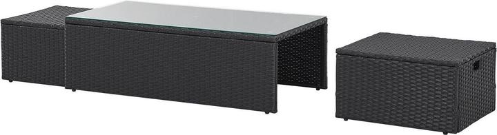 Immagine prodotto Juskys Polyrattan Lounge Salou - Schwarz/Grau