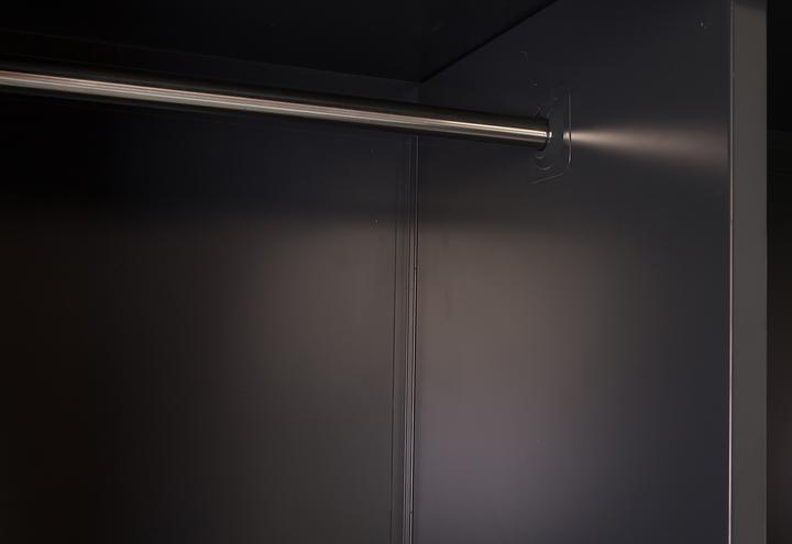 Produktbild Jet-Line Aktenschrank Omsk dunkelgrau-weiss (90 x 45 x 185 cm)