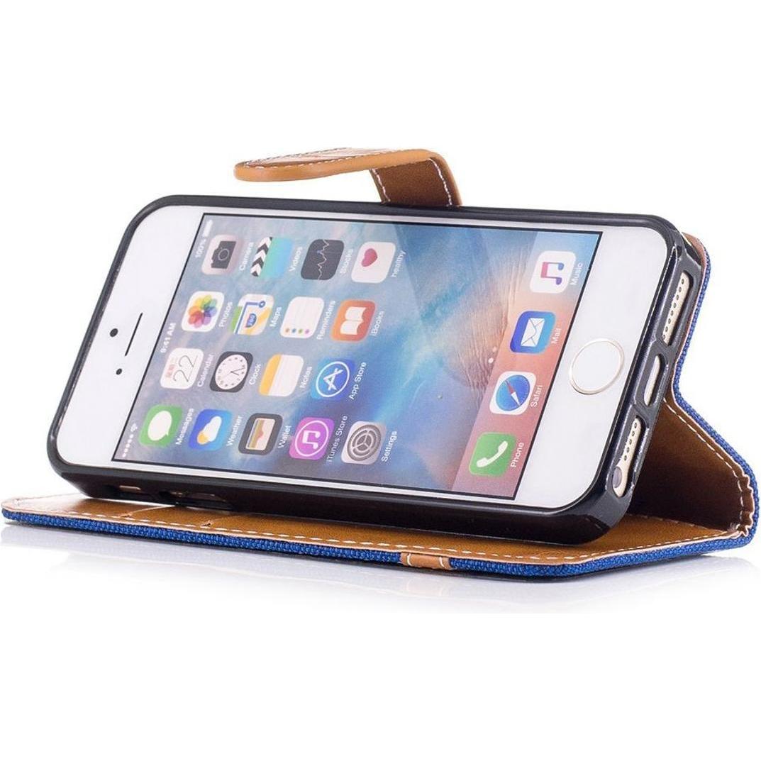 Thumbnail - König Design Hülle Handy Schutz für Apple iPhone 5 / 5s / SE Case Cover Tasche Wallet Etui (Apple iPhone 5), Smartphone ...