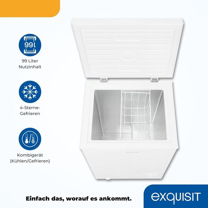 Actual product image Exquisit GT100-050E (Stand-alone, 99 l)