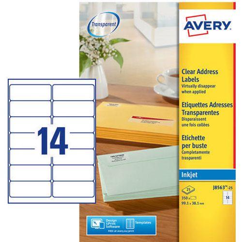 Avery Dennison, Etiketten, Etiquette d'adresse jet d'encre, 99,1 x 38,1 mm