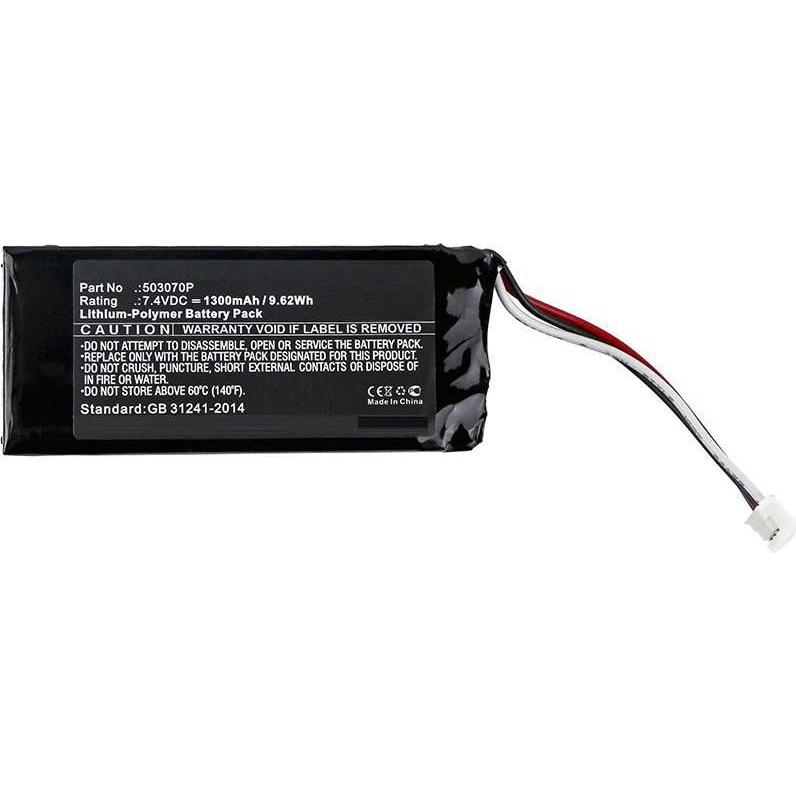 CoreParts Battery for Jbl Speaker (1 Zellen, 1300 mAh), Notebook Akku, Schwarz