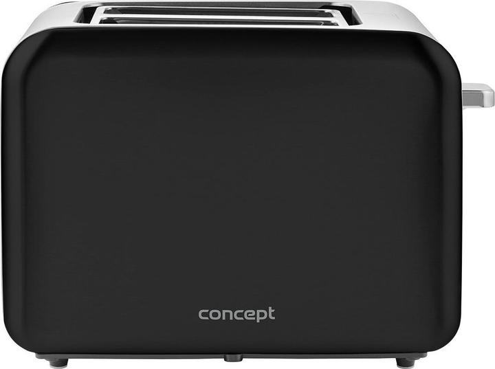 Concept TE2050 2 slice(s) Black, Stainless steel