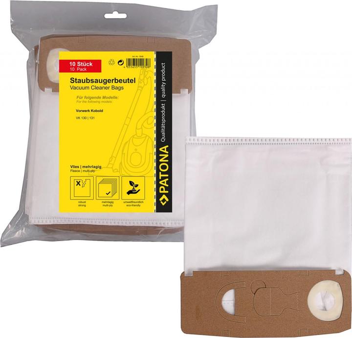 Flickbee Sacs à poussière en non-tissé pour Vorwerk Kobold VK130/VK131 (10 pcs.)