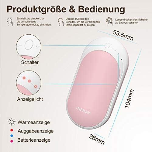Actual product image Infray Hand warmer with powerbank