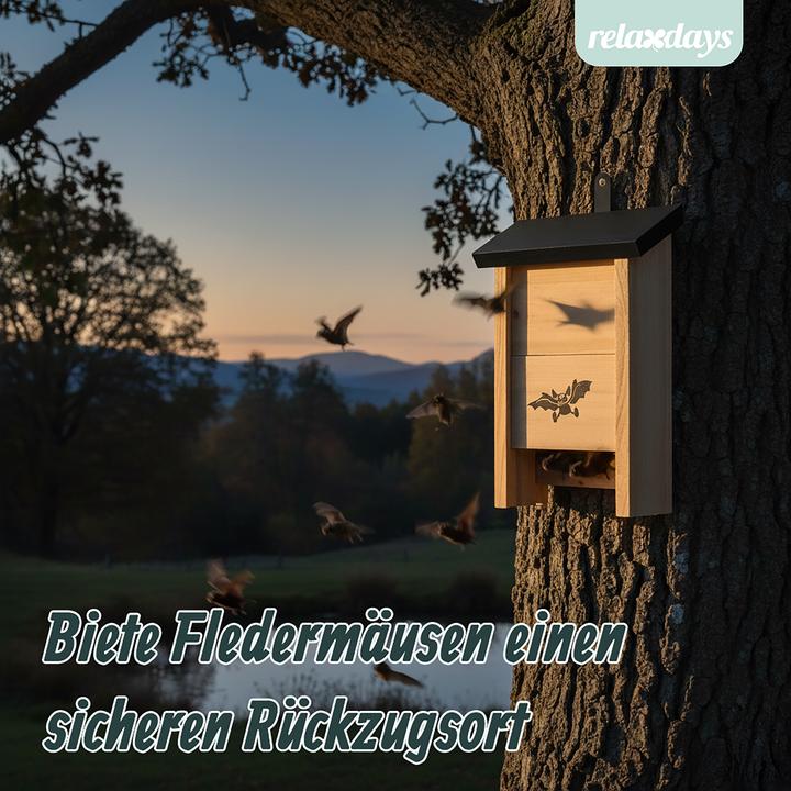 Produktbild Relaxdays 4x Fledermauskasten