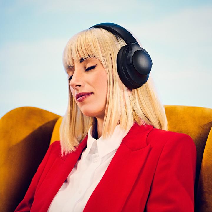 Actual product image Panasonic RB-HX330BDEK sw BT headphones ANC,Bluetooth 5.3,XBS,up to 55h (ANC, 55 h, Wireless, Cable)