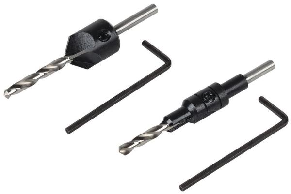 Produktbild wolfcraft 1 Vorbohrer mit Senker ø3,5-9,5mm (3.5 mm, 5 mm)
