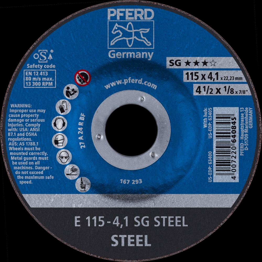 Pferd, Schleifmittel, E 115-4,1 SG STEEL (A)