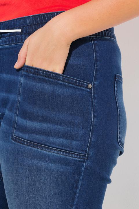 Produktbild Ulla Popken Jeans Mary, weites, ausgestelltes Bein, Elastikbund (52)