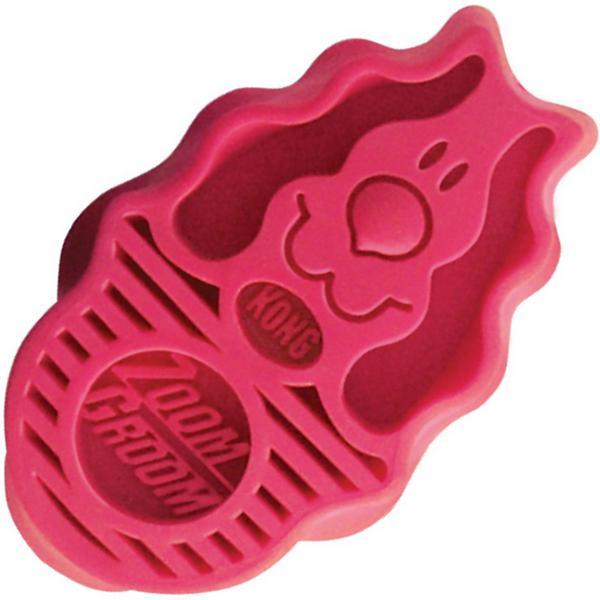 Produktbild KONG Zoom Groom, 11 x 6.5 cm, rosa, Kurz- + Langhaarfell