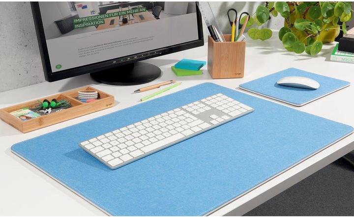 Produktbild Sigel Schreibunterlage Eyestyle, hellblau-dunkelgrau, Zwischenlage und Naht in Weiss, recyceltes PET, recy (45 x 60 cm)