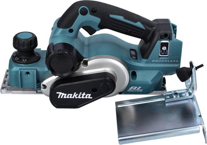 Productafbeelding Makita DKP 181 F1J Accu schaaf Rebate schaaf 82 mm 18 V Brushless + 1x accu 3.0 Ah + Makpac - zonder lader