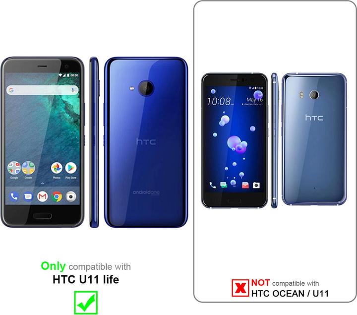Produktbild Cadorabo Book Jeans Optik Cover (HTC U11 Life)