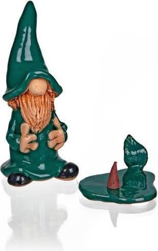 Image du produit Crottendorfer 3702 - Encensoir céramique lutin vert, 18 cm