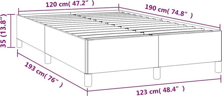 Image du produit vidaXL Bettgestell (120 x 190 cm)