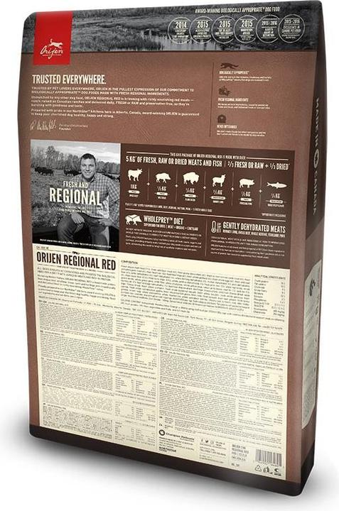 Actual product image Orijen Regional Red Dog (Adult, 1 pcs., 6000 g)