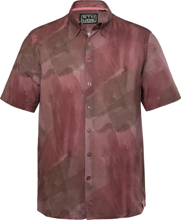 Immagine prodotto Sthuge Hemd, Halbarm, covered Buttondown-Kragen, Alloverdruck, kastiger Fit (L)