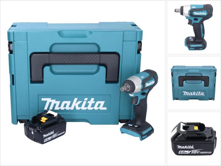 Produktbild Makita DTW 181 G1J Akku Schlagschrauber 18V 1/2" Brushless + Makpac + 1x Akku 6,0Ah - ohne Ladegerät