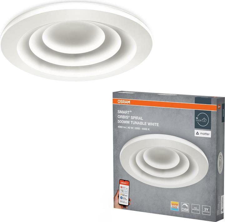 Produktbild Osram Deckenleuchte SMART+ Matter Spiral 500 mm, TW (1900 lm)