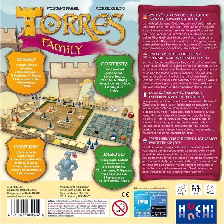 Immagine prodotto 880574 - Torres Family - Gioco da tavolo, per 2-4 giocatori, dagli 8 anni in su (Tedesco)