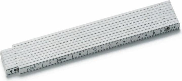 Actual product image Cimco Folding ruler, 10 links, length 2 m, mm adjustment on both sides, plastic (2 m)