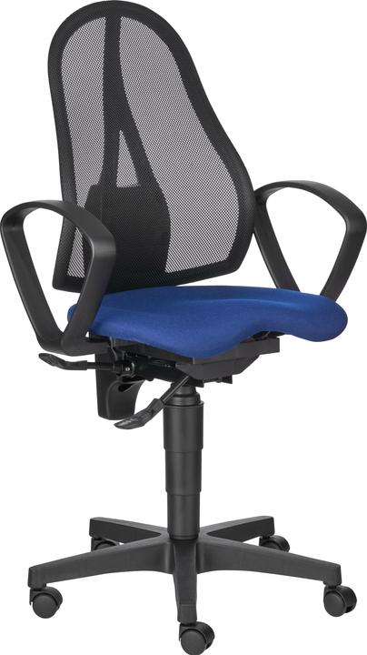 Produktbild Schäfer Shop Bürostuhl BALANCE 400 NET, Permanentkontakt, mit Armlehnen, Fitness-Orthositz