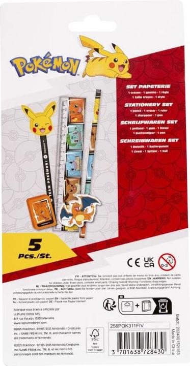 Produktbild La Plume Doree Pokémon - Schreibset - 5-tlg.