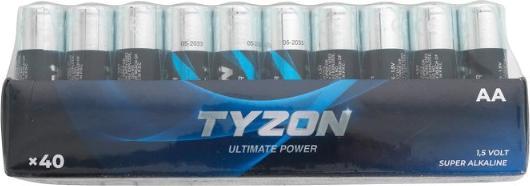 Immagine prodotto Tyzon Pile alcaline Aa da 1,5 V, 40 pezzi (40 pz., AA, 2500 mAh)