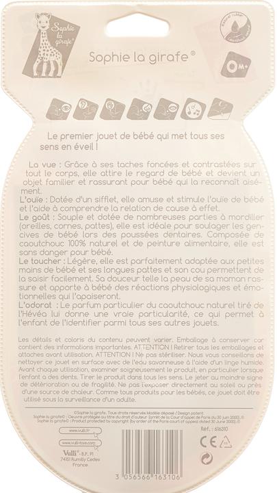 Actual product image Vulli Sophie la girafe with teething ring (0 Months)