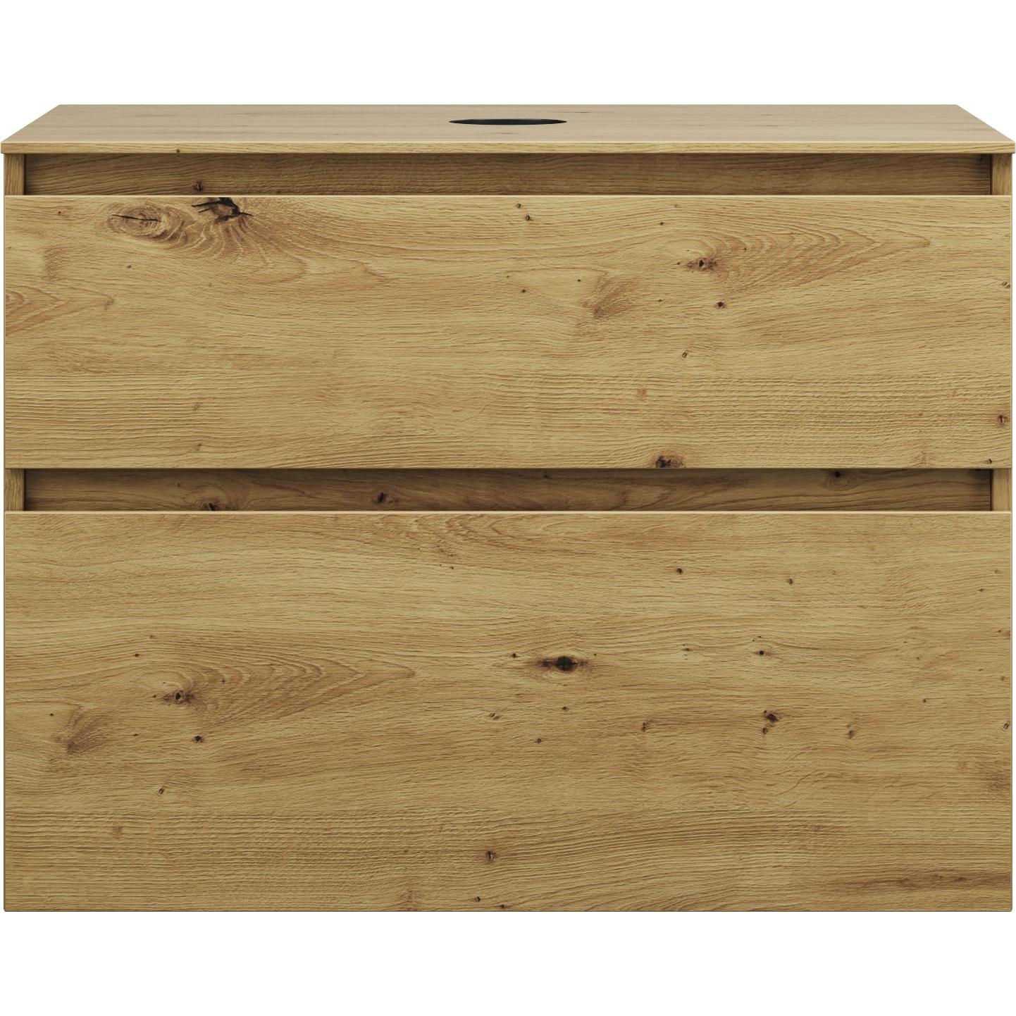 burgbad, Waschtischkonsole, Lin20 Waschtischunterschrank inklusive Konsolenplatte, 2 Auszüge, Tiefe 552, 802x552x661mm