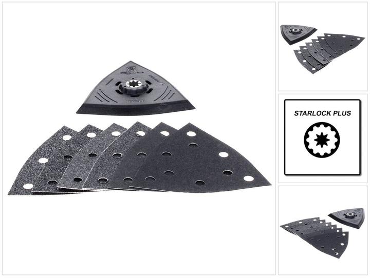 Actual product image Fein Grinding set 7 pieces SLP KL 130 (K60, k80, K180)
