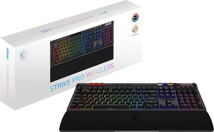 Actual product image MSI STRIKE Pro Silent W Gaming Keyboard, wireless (US, Wireless)