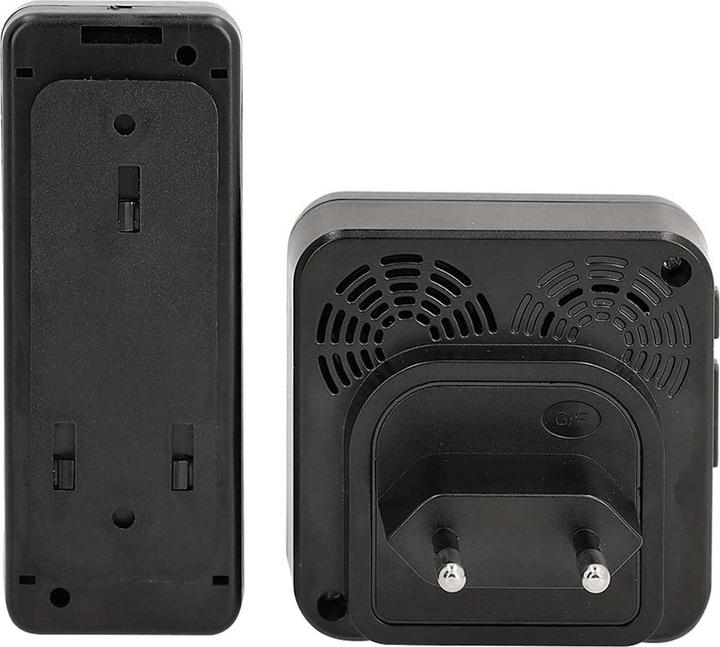 Actual product image Nedis Wireless doorbell set | Mains power supply | 100 - 240 V AC 50/60 Hz | 1x 23A 12V | Loud speaker (Funk, Radio 433 MHz, Wireless)