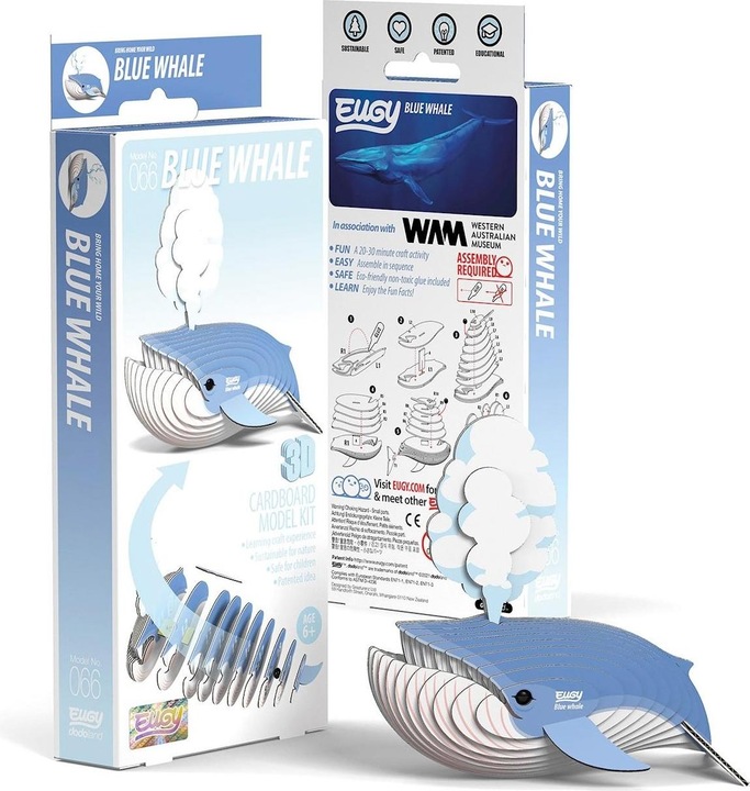 Eugy 3D craft set blue whale (MQ6)