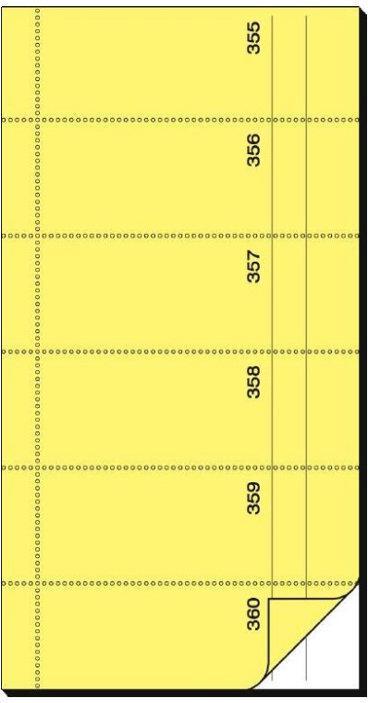 Image du produit Sigel Carnet de tickets, 360 coupures (60 x)