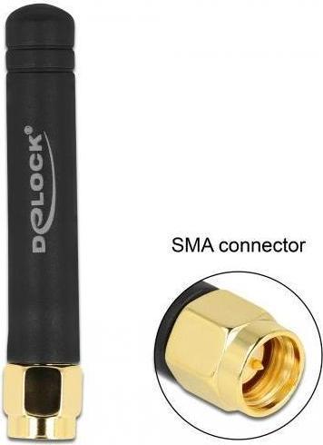 Image du produit Delock Antenne LPWAN 868 MHz SMA mâle 1,6 dBi omnidirectionnelle rigide noire