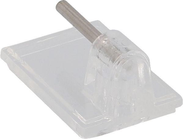 Actual product image Inofix Adhesive hooks for curtain poles, transparent 4 pieces