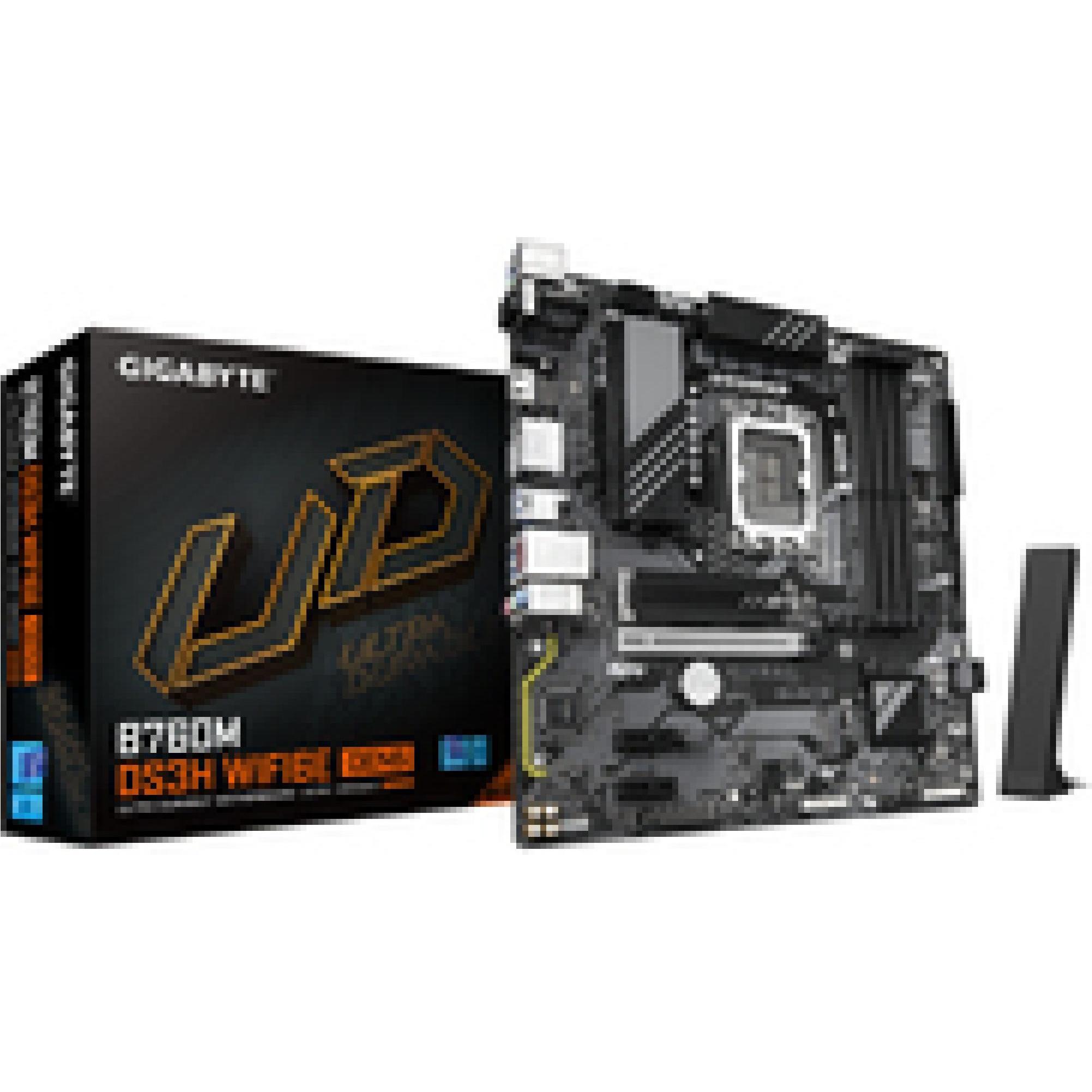 Gigabyte B760M DS3H WiFi6e GEN5 (B760,S1700,mATX,DDR5 (LGA 1700, Intel B760 Express, mATX), Mainboar