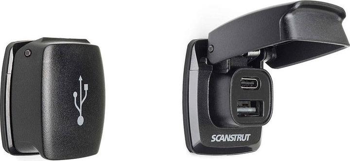 Image du produit Compass Prise USB double Scanstrut TYP A et TYP C