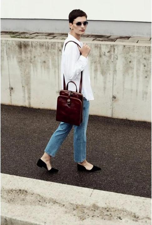 Produktbild Only-Bags.Store Damen Lederrucksack, Cabrio Tasche