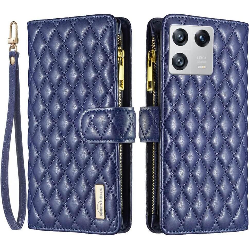 Binfen Color Xiaomi 13 - BINFEN Brieftaschen Hülle blau (Xiaomi 12), Smartphone Hülle, Blau