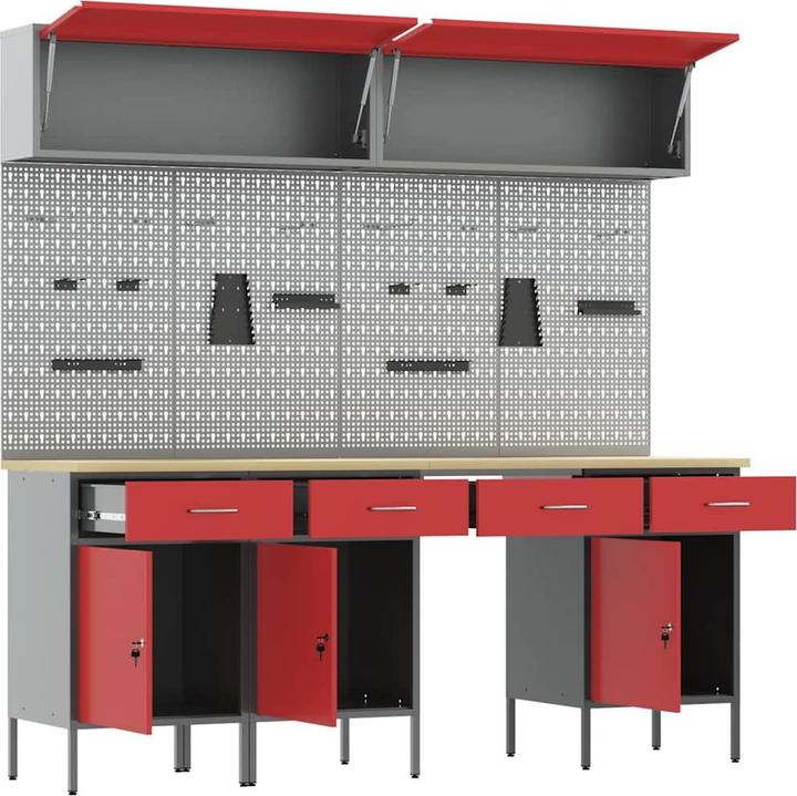 Produktbild vidaXL Werkstattschrank (55 cm, 200 cm)
