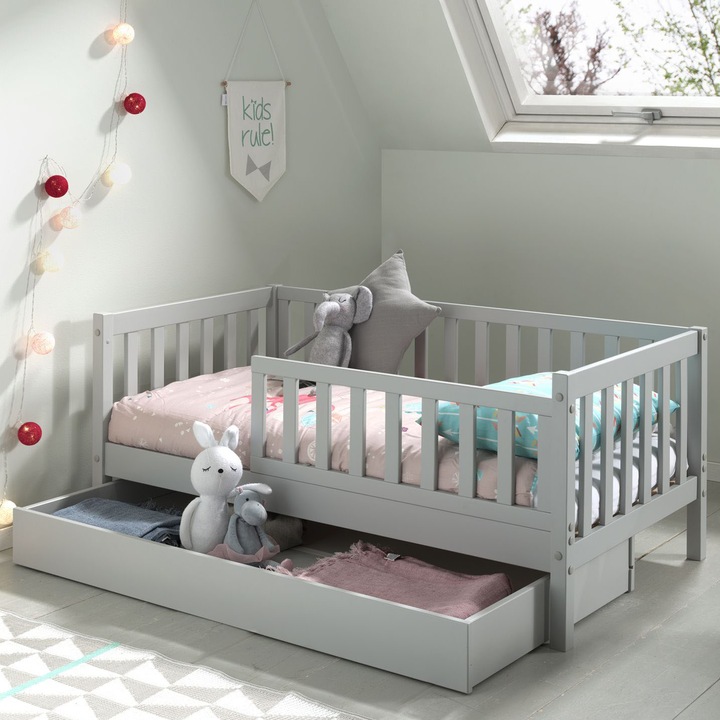 Actual product image Vipack Junior bed Peuterbed 70 x 140 cm incl. pull-out box (70 x 140 cm)