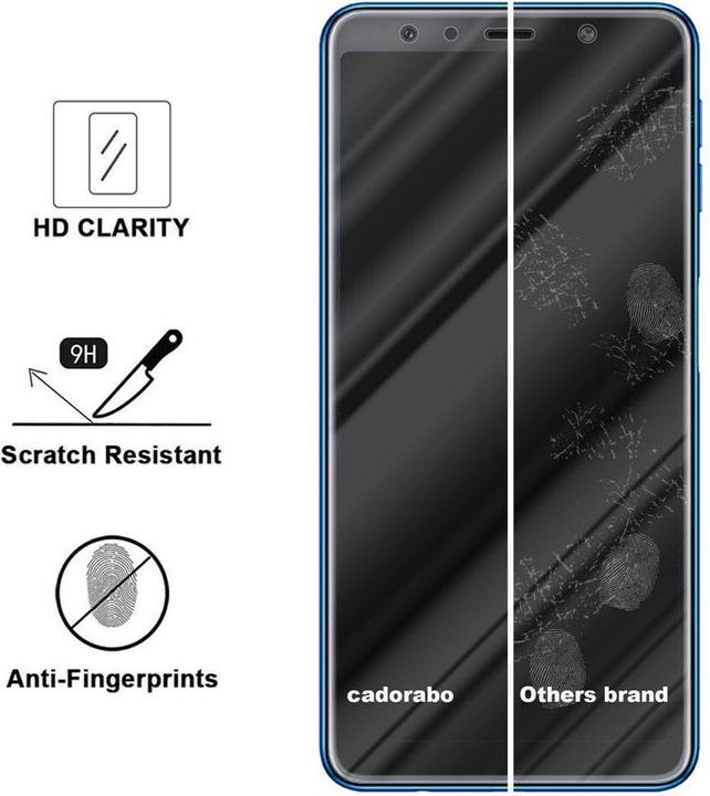 Actual product image Cadorabo Display protection glass for Samsung Galaxy A7 2018 (1 pcs., Samsung Galaxy A7 (2018))